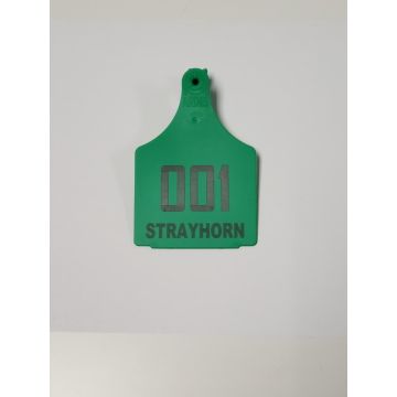 Strayhorn 1-Piece Cattle Ear Tags, Custom