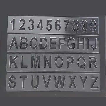 Universal Ear Tag Stencil Set - For 1 & 2 Piece Tags