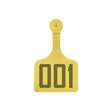 Custom Sagebrush Feedlot Tag - Yellow-Pack Of 500