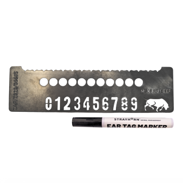 Ear Tag Stencil - For 2 Piece Calf Tags