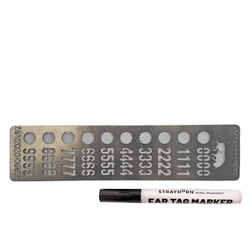 Ear Tag Stencil - For Sheep and Goat Tags
