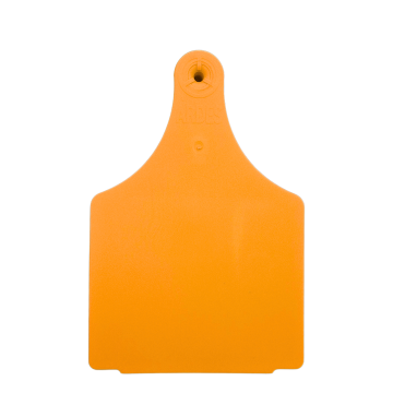 Strayhorn 1-Piece Ear Tags, Blank-Cow-Orange-Pack Of 10