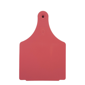 Strayhorn 1-Piece Ear Tags, Blank-Cow-Red-Pack Of 10