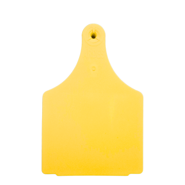 Strayhorn 1-Piece Ear Tags, Blank-Cow-Yellow-Pack Of 10