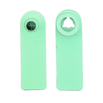 Strayhorn 2-Piece Ear Tags, Blank-Sheep/Goat-Mint Green-Pack Of 10