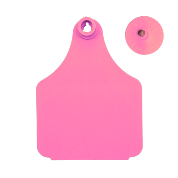 Strayhorn 2-Piece Ear Tags, Blank-Cow-Pink-Pack Of 10