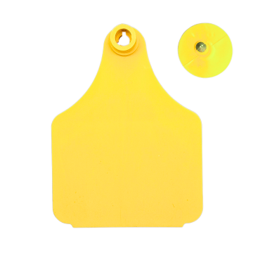 Strayhorn 2-Piece Ear Tags, Blank-Cow-Yellow-Pack Of 10
